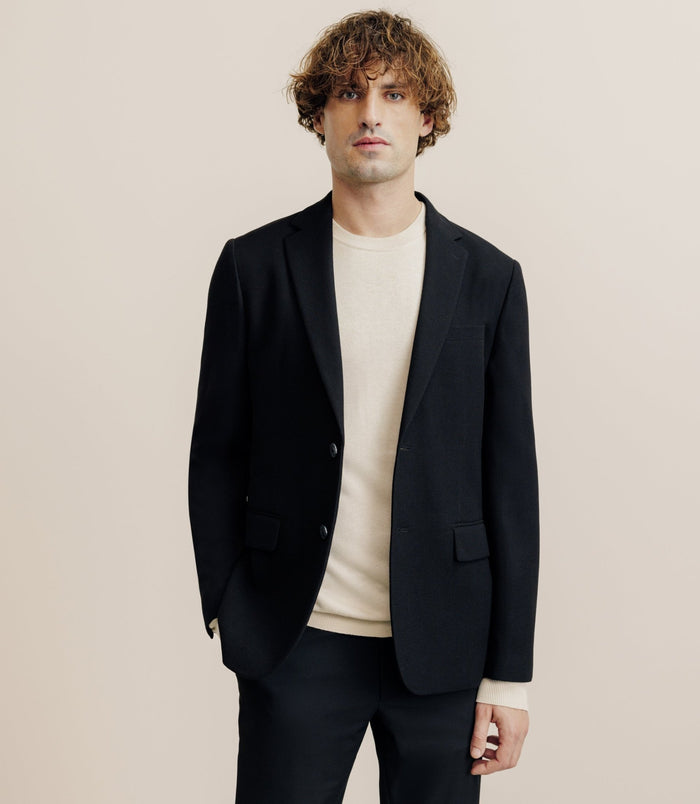 Izac Veste Casual Armurée Noire