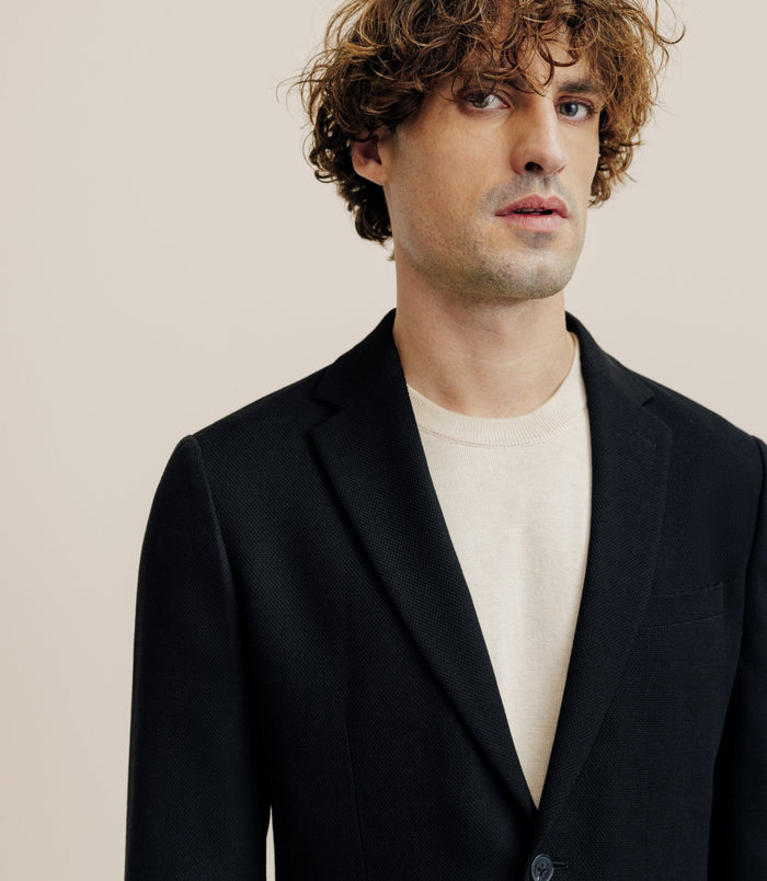 Izac Veste Casual Armurée Noire