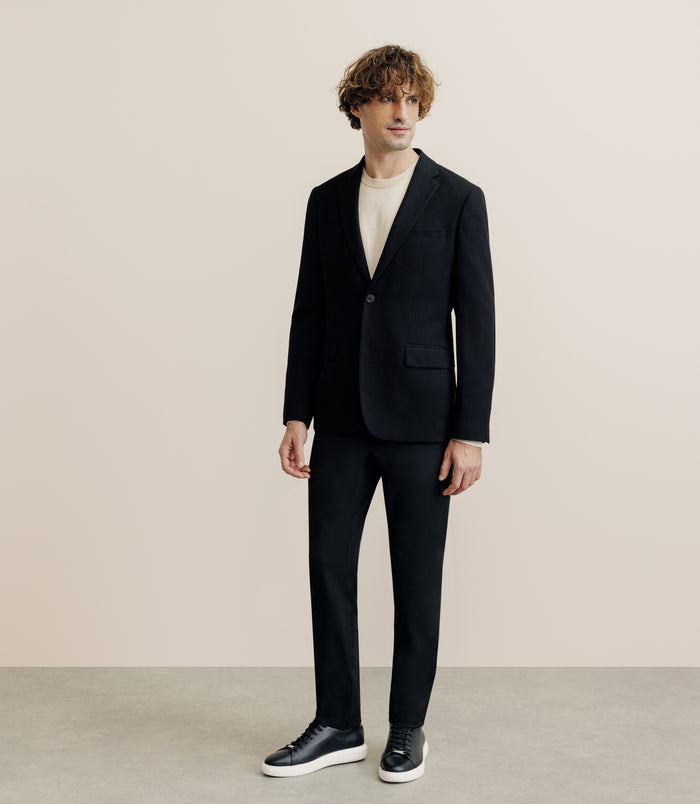 Izac Veste Casual Armurée Noire