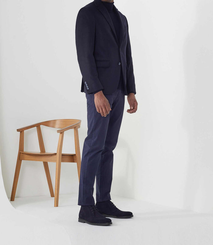 izac Veste casual avec cachemire marine "Raffineur"