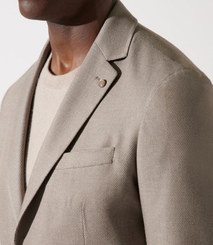 Izac Veste Casual Beige 2 Boutons DEYTON