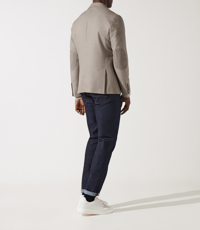 Izac Veste Casual Beige 2 Boutons DEYTON