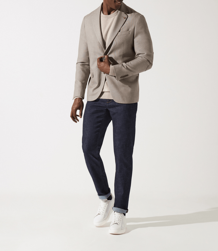 izac Veste casual beige 2 boutons DEYTON