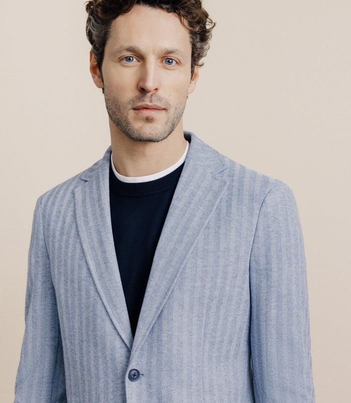 Izac Veste Casual Bleu Ciel