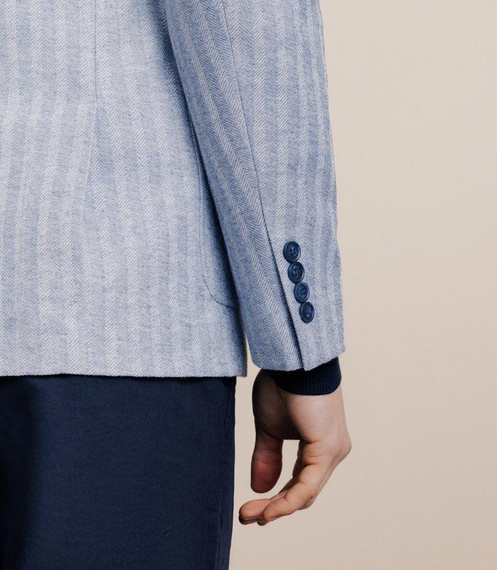 Izac Veste Casual Bleu Ciel