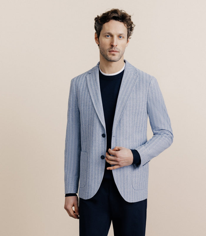 izac Veste casual bleu ciel