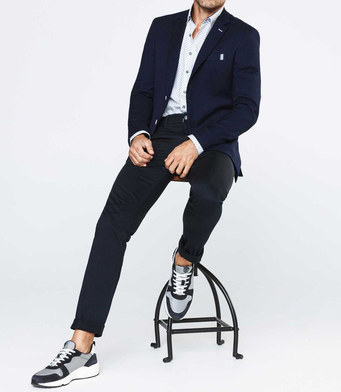 izac Veste casual bleu marine "Meloman"