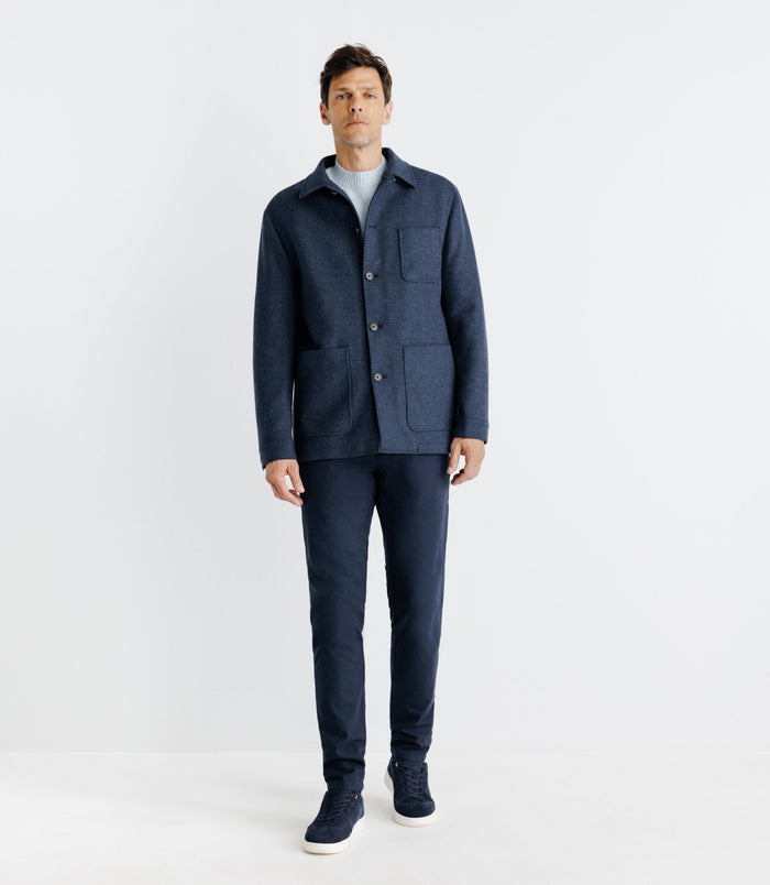 Izac Veste Casual Bleue