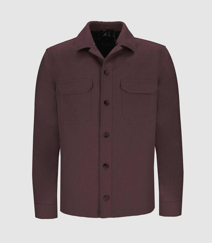 izac Veste casual bordeaux DEREK