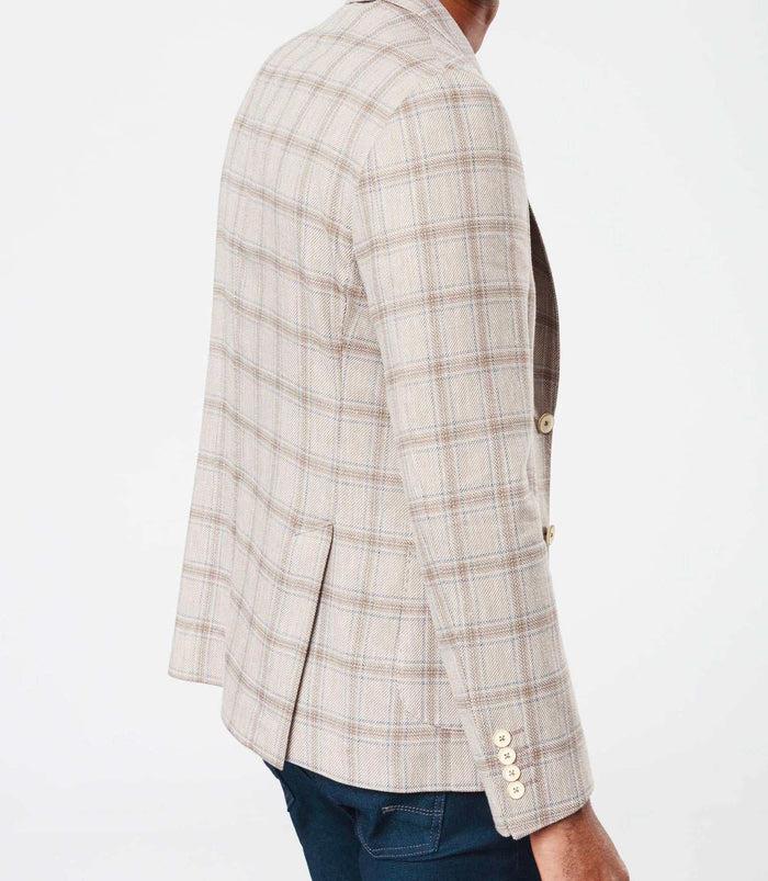 Izac Veste Casual Carreaux Beige