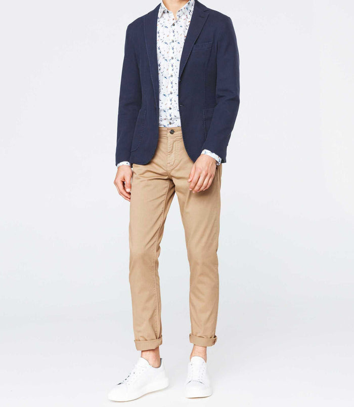 izac Veste casual coton marine