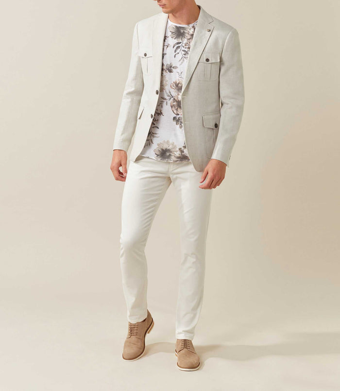 Izac Veste Casual écru "Edifice"