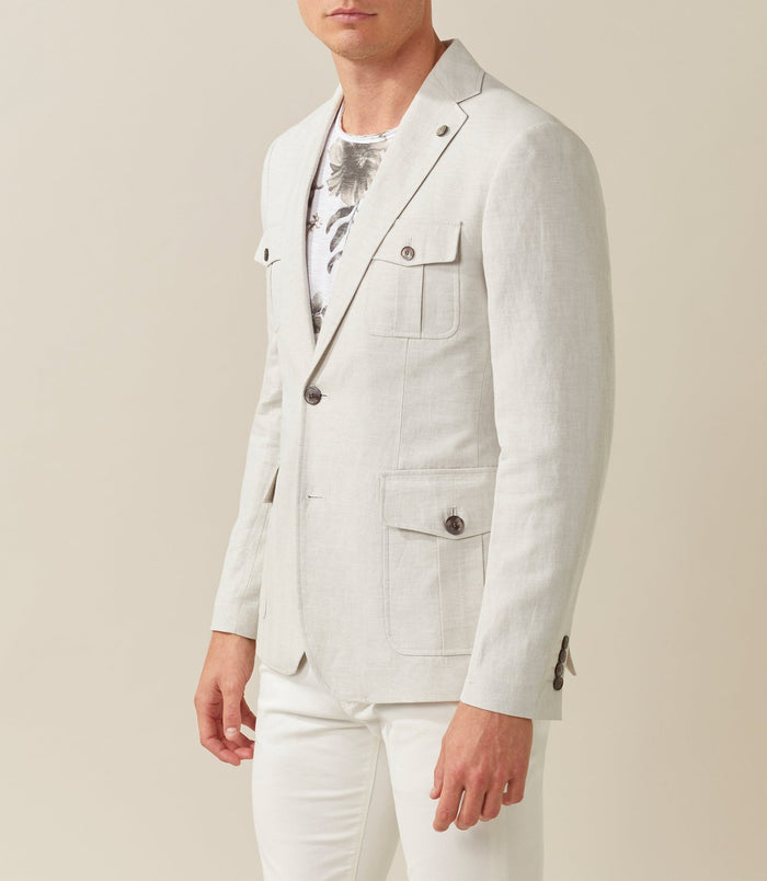 izac Veste casual écru "Edifice"