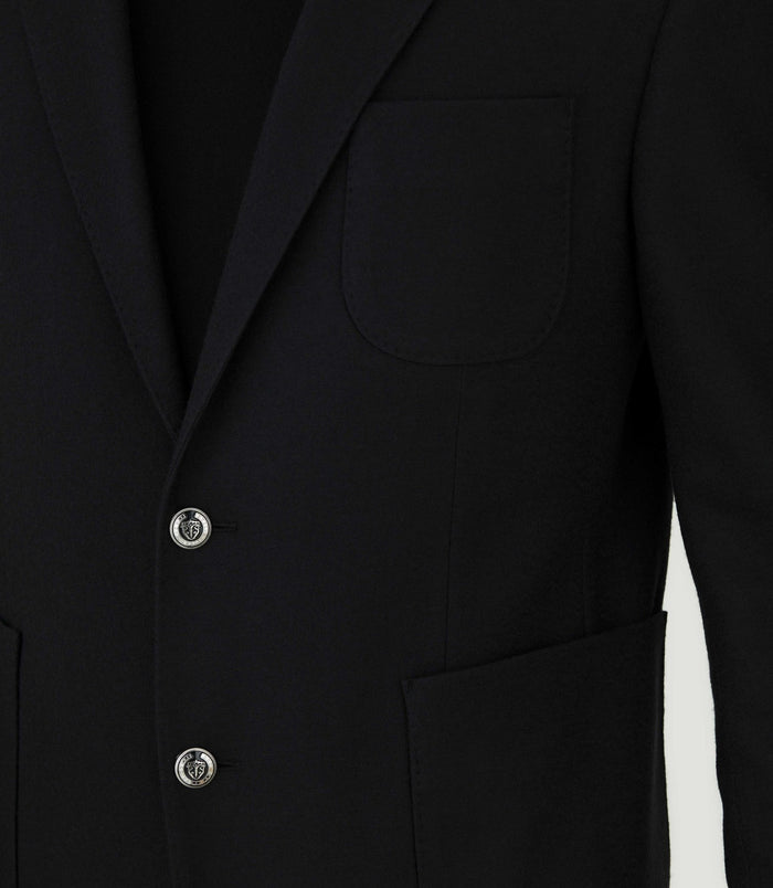 Izac Veste Casual En Laine Mélangé Noir "Inattendu"