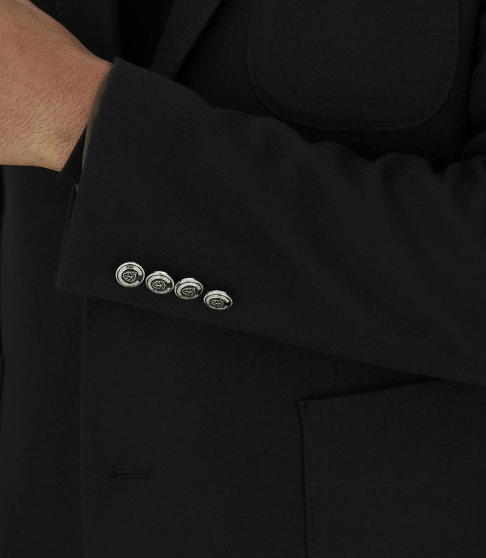 Izac Veste Casual En Laine Mélangé Noir "Inattendu"