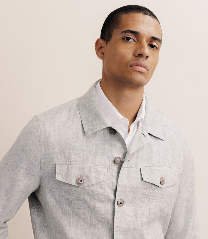 Izac Veste Casual Grise