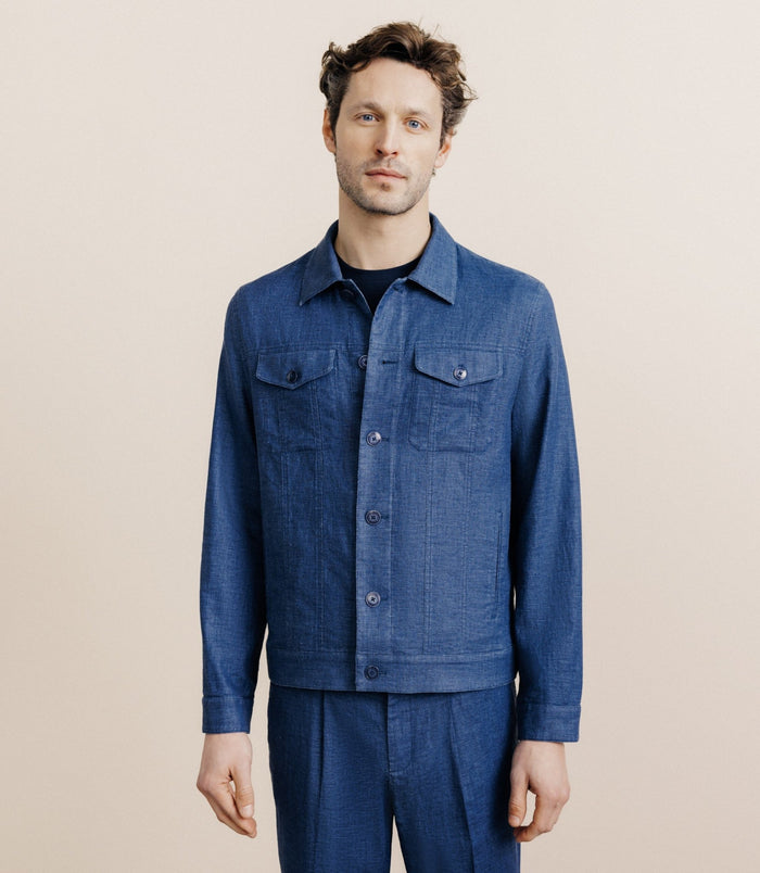 Izac Veste Casual Indigo