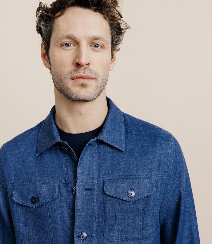 Izac Veste Casual Indigo