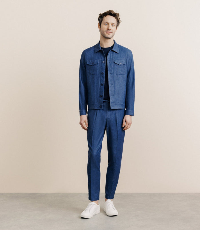 izac Veste casual indigo