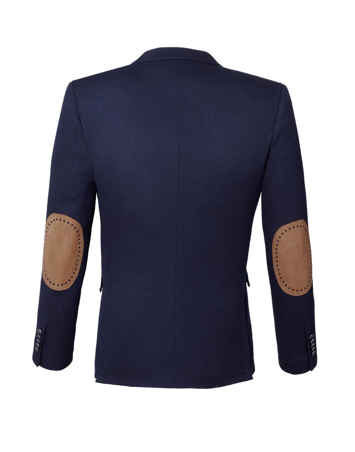 Izac Veste Casual Tissu Armuré Marine "Mirage"