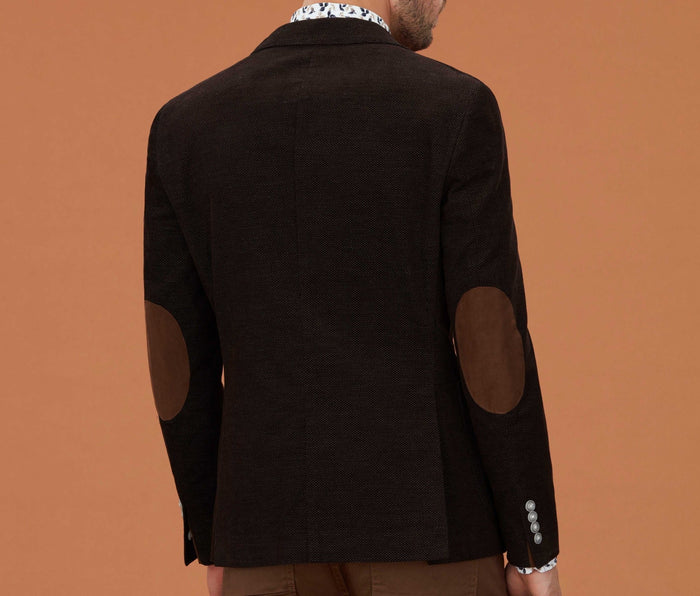 Izac Veste Casual Velours Marron "Iconique"