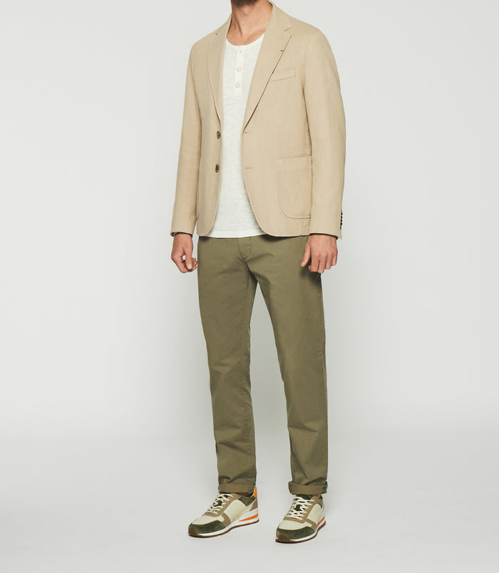 izac Veste en coton armuré beige ANDREAS