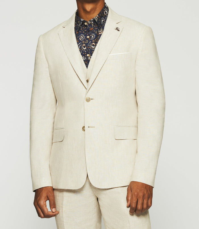 Izac Veste En Lin Séparable Beige CELESTE