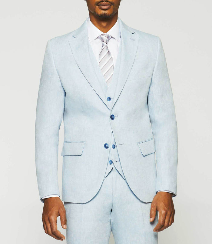 Izac Veste En Lin Séparable Ciel