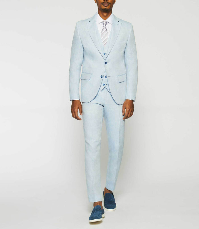 izac Veste en lin séparable ciel