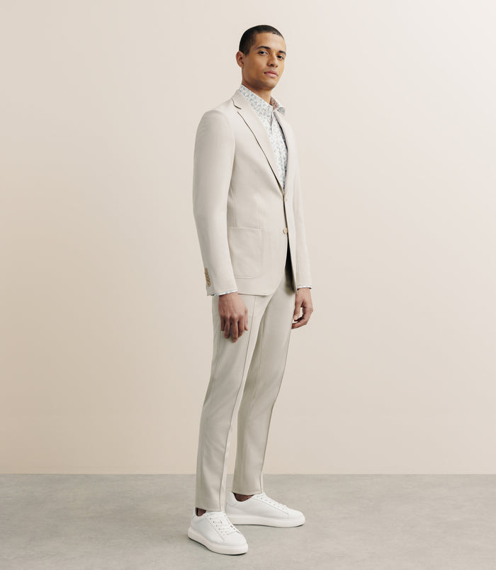 Izac Veste En Maille Beige