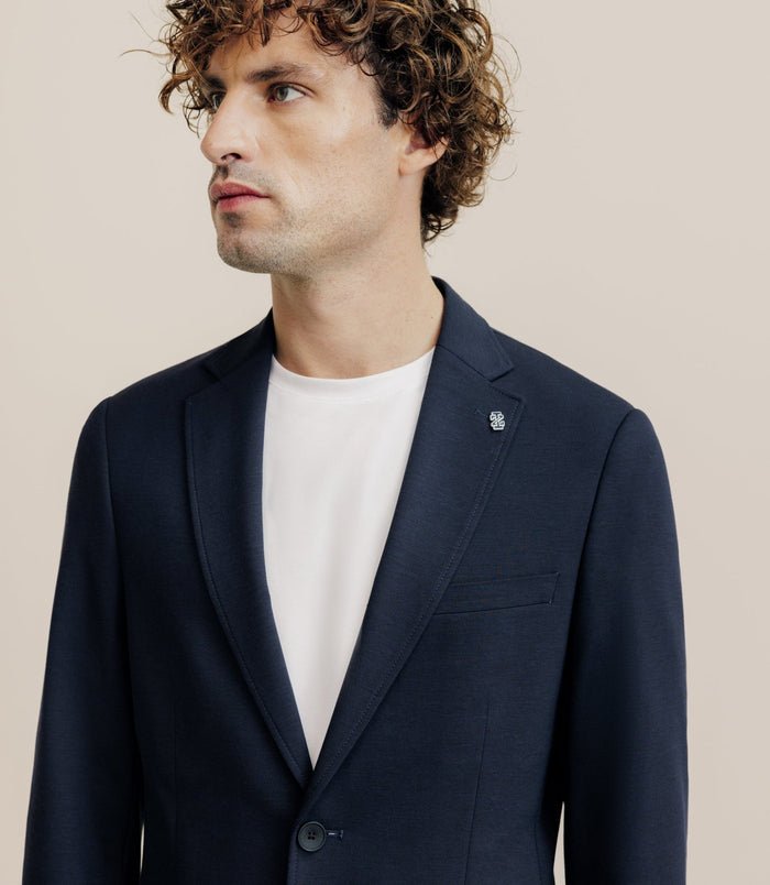 Izac Veste En Maille Marine