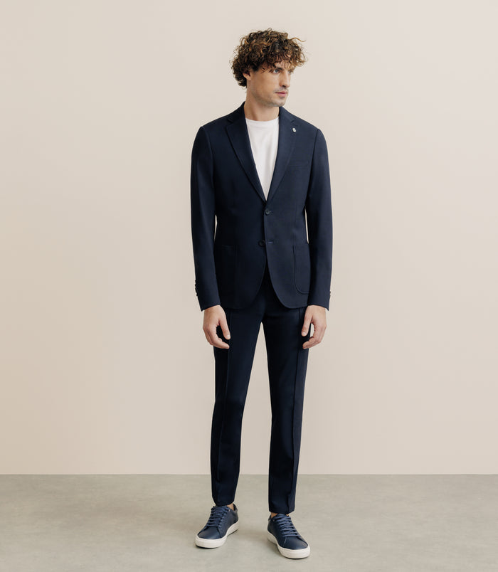 Izac Veste En Maille Marine