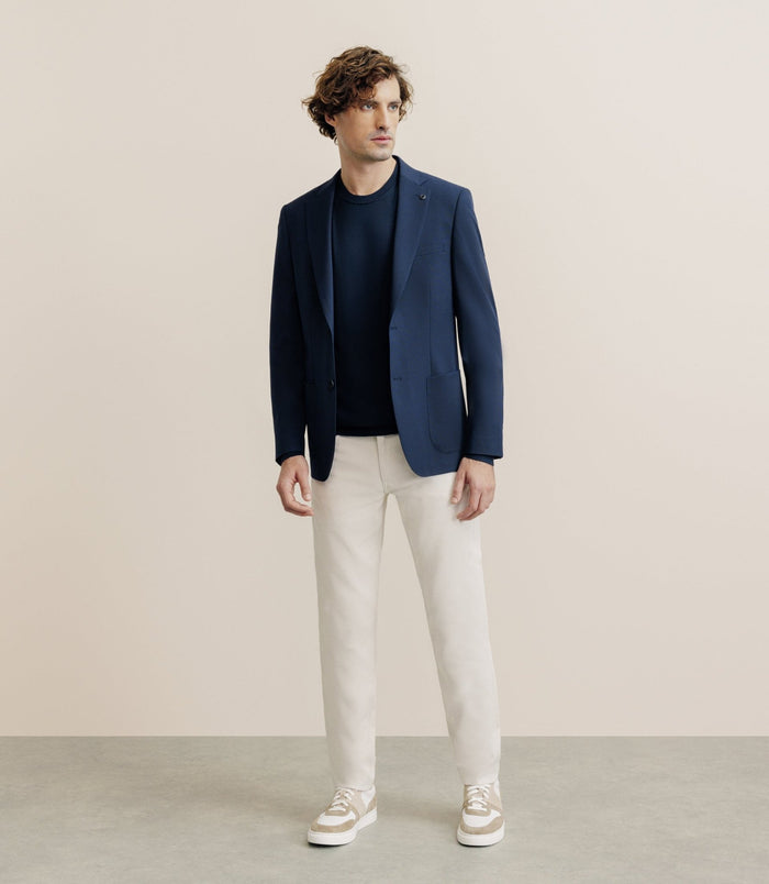 Izac Veste En Tissu Armuré Marine