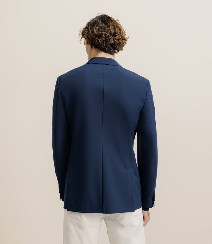 Izac Veste En Tissu Armuré Marine