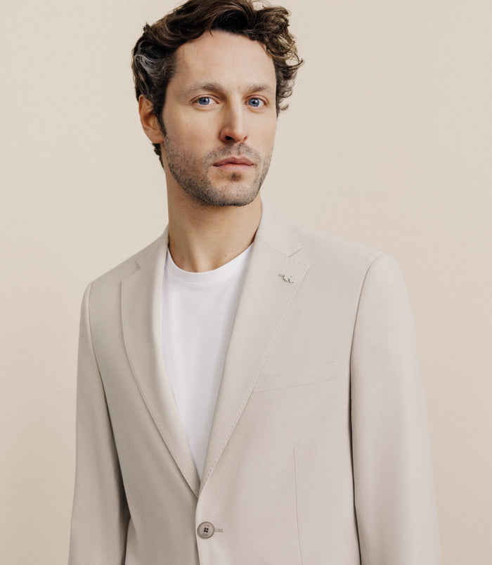 Izac Veste En Tissu Armuré Mastic