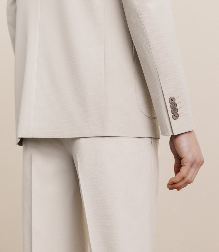 Izac Veste En Tissu Armuré Mastic