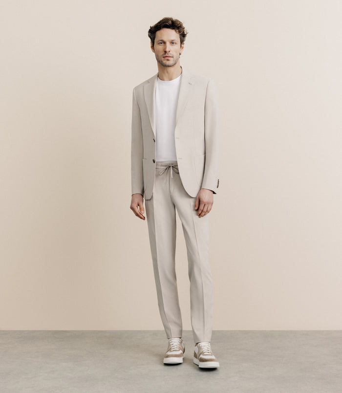 Izac Veste En Tissu Armuré Mastic