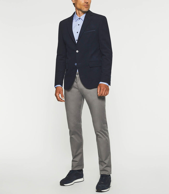 izac Veste en velours armuré marine DJANGO
