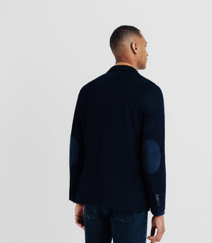 Izac Veste En Velours Fantaisie Marine