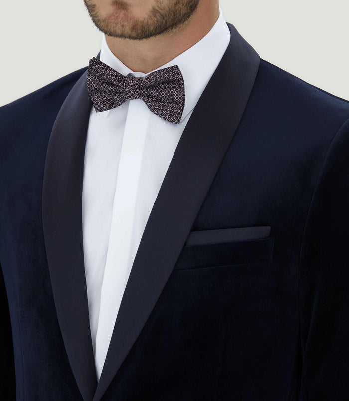 Izac Veste En Velours Marine "Empire"