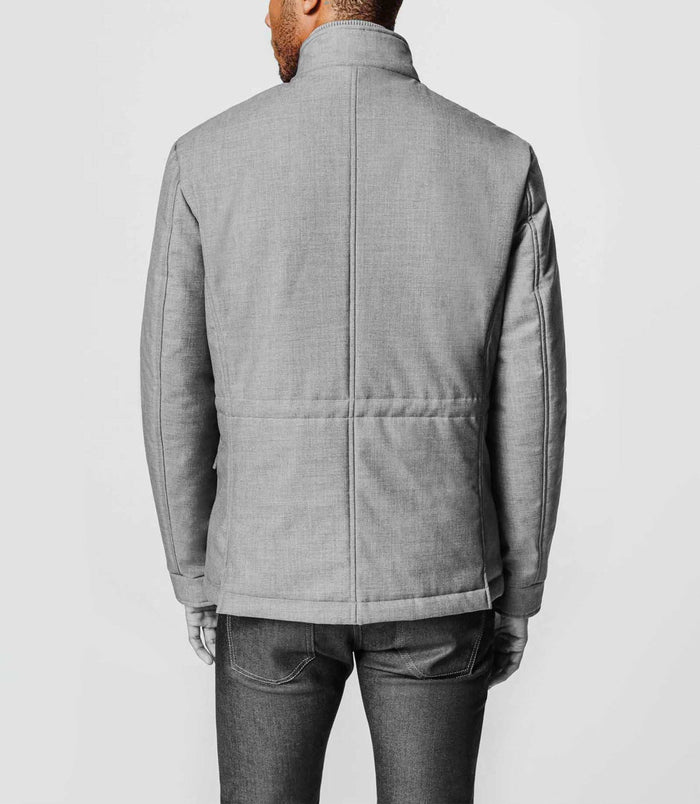 Izac Veste Grise Col Officier