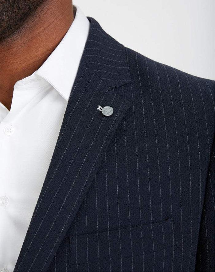 Izac VESTE MARINE A RAYURES