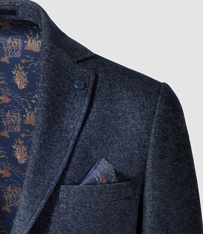 Izac Veste Poches Plaques Bleu Indigo "Rival"