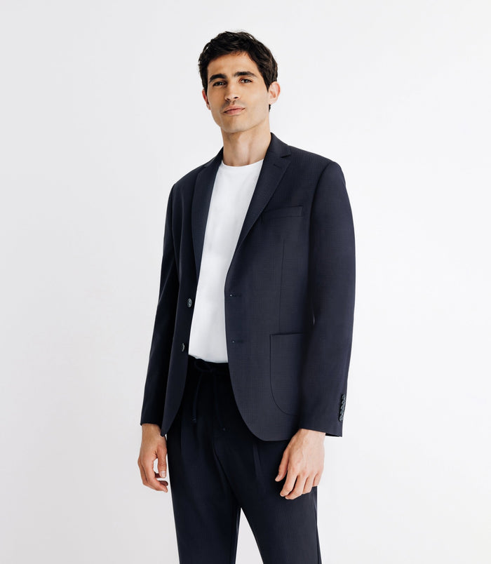 Izac Veste Séparable 2 Boutons Marine