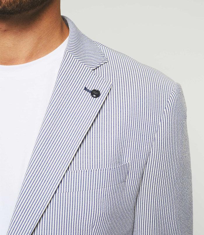 izac Veste séparable à rayures blanche "Calao"