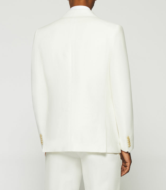 Izac Veste Séparable En Coton Lin Blanche CACTUS