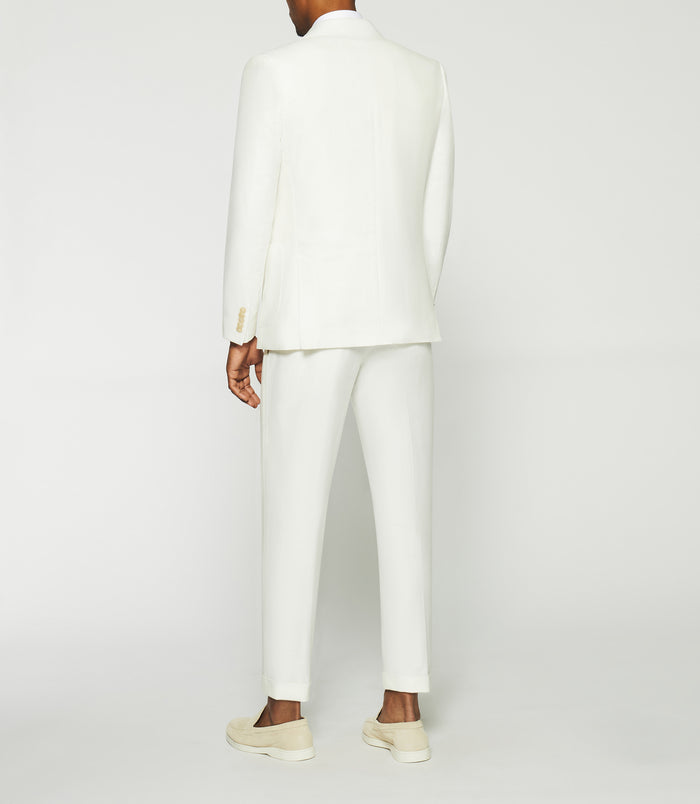 Izac Veste Séparable En Coton Lin Blanche CACTUS