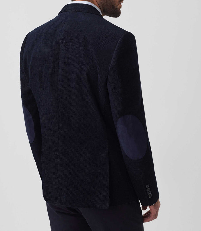 Izac Veste Velours Fantaisie Marine "Record"