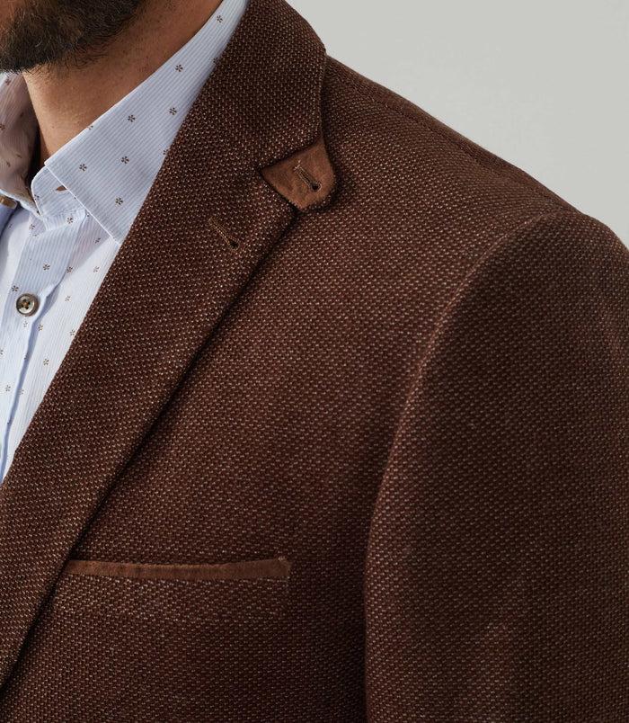 Izac Veste Velours Fantaisie Marron-clair "Record"