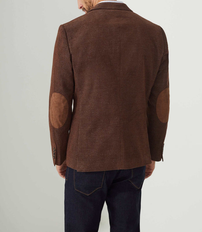 Izac Veste Velours Fantaisie Marron-clair "Record"